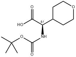 n-boc-d-4'-tetrahydropyranylglycine Structure