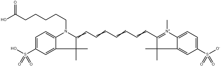 Sulfo Cy7 Carboxylic acids(methyl) 구조식 이미지