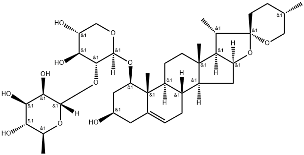 125225-63-0 25(S)-Ruscogenin 1-O-α-L-rhamnopyranosyl-(1→2)-β-D-xylopyranoside