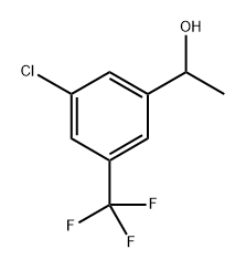 1-(3-Chloro-5-(trifluoromethyl)phenyl)ethanol 구조식 이미지