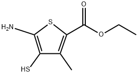 Ethyl 5-amino-4-mercapto-3-methylthiophene-2-carboxylate Structure