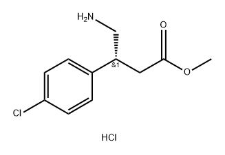 methyl (R)-4-amino-3-(4-chlorophenyl)butanoate hydrochloride Structure
