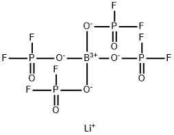 Borate(1-), tetrakis(phosphorodifluoridato-κO)-, lithium (1:1) Structure