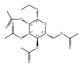 Ethyl 2,3,4,6-tetra-O-acetyl-1-thio-β-D-mannopyranoside Structure