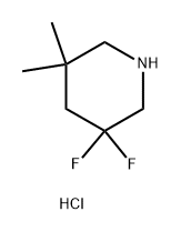 3,3-Difluoro-5,5-dimethyl-piperidine hydrochloride Structure