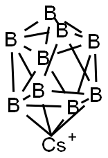 1-Carbadecaborate(1-), decahydro-, cesium (1:1) Structure