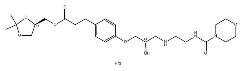 Landiolol Hydrochloride EnantiomerⅢ（Benzenepropanoic acid, 구조식 이미지