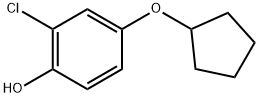 2-Chloro-4-(cyclopentyloxy)phenol Structure