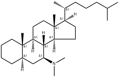 N,N-디메틸-5α-콜레스탄-7β-아민 구조식 이미지