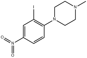 1-(2-Iodo-4-nitrophenyl)-4-methylpiperazine Structure