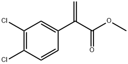 Benzeneacetic acid, 3,4-dichloro-α-methylene-, methyl ester 구조식 이미지