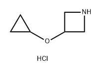 3-Cyclopropoxyazetidine hydrochloride Structure
