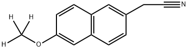 2-Naphthaleneacetonitrile, 6-(methoxy-d3)- Structure