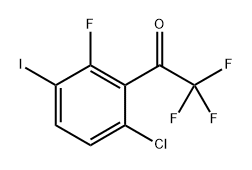 1-(6-Chloro-2-fluoro-3-iodophenyl)-2,2,2-trifluoroethanone Structure