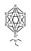 Dodecaborate(2-), dodecahydro-, hydrogen, compd. with N,N-diethylethanamine (1:2:2) Structure