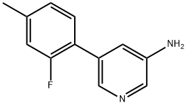 5-(2-Fluoro-4-methylphenyl)-3-pyridinamine Structure