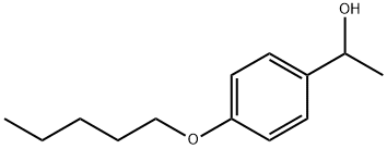 Benzenemethanol, α-methyl-4-(pentyloxy)- Structure