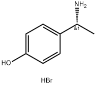 Phenol, 4-[(1R)-1-aminoethyl]-, hydrobromide (1:1) 구조식 이미지