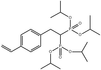 P,P′-[2-(4-ethenylphenyl)ethylidene]bis-P,P,P′,P′-tetrakis(1-methylethyl) phosphonic acid ester Structure