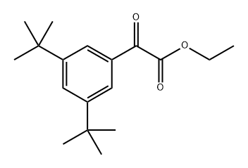 Benzeneacetic acid, 3,5-bis(1,1-dimethylethyl)-α-oxo-, ethyl ester Structure