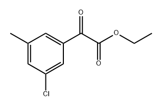 ethyl 2-(3-chloro-5-methylphenyl)-2-oxoacetate Structure