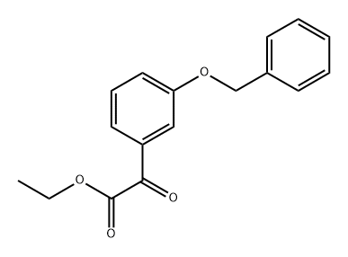 Benzeneacetic acid, α-oxo-3-(phenylmethoxy)-, ethyl ester Structure
