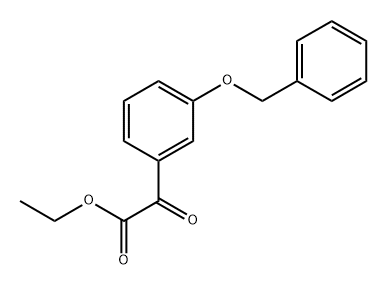 Benzeneacetic acid, α-oxo-3-(phenylmethoxy)-, ethyl ester 구조식 이미지