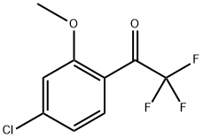 1-(4-Chloro-2-methoxyphenyl)-2,2,2-trifluoroethanone Structure