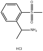 1-(2-(Methylsulfonyl)phenyl)ethanamine? hydrochloride 구조식 이미지
