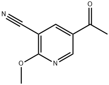 5-Acetyl-2-methoxy-3-pyridinecarbonitrile Structure