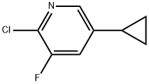2-Chloro-5-cyclopropyl-3-fluoropyridine Structure