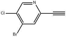 4-Bromo-5-chloro-2-ethynylpyridine Structure