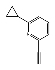 2-cyclopropyl-6-ethynylpyridine Structure