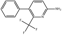 5-Phenyl-6-(trifluoromethyl)-2-pyridinamine Structure