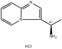 Imidazo[1,2-a]pyridine-3-methanamine, α-methyl-, hydrochloride (1:1), (αR)- Structure
