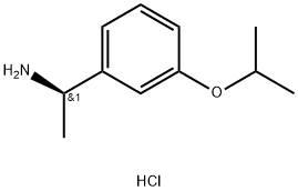 (R)-1-(3-Isopropoxyphenyl)ethanamine hydrochloride 구조식 이미지