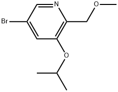 5-Bromo-2-(methoxymethyl)-3-(1-methylethoxy)pyridine Structure