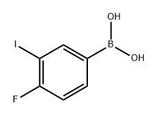 4-fluoro-3-iodophenylboronic acid Structure