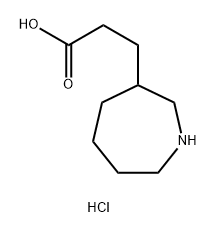 3-(azepan-3-yl)propanoic acid hydrochloride Structure