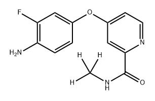 4-(4-Amino-3-fluorophenoxy)-N-(methyl-d3)-2-pyridinecarboxamide Structure