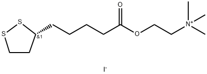 Ethanaminium, 2-[[5-(3R)-1,2-dithiolan-3-yl-1-oxopentyl]oxy]-N,N,N-trimethyl-, iodide (1:1) Structure