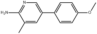 5-(4-Methoxyphenyl)-3-methylpyridin-2-amine Structure