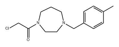 2-chloro-1-[4-(p-tolylmethyl)-1,4-diazepan-1-yl]ethanone 구조식 이미지