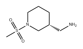 1-[(3R)-1-methanesulfonylpiperidin-3-yl]methana
mine 구조식 이미지