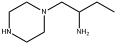 1-Piperazineethanamine, α-ethyl- Structure