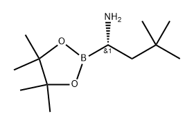 1,3,2-Dioxaborolane-2-methanamine, α-(2,2-dimethylpropyl)-4,4,5,5-tetramethyl-, (αS)- Structure