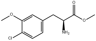 methyl (2S)-2-amino-3-(4-chloro-3-methoxyphenyl)propanoate 구조식 이미지