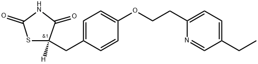 2,4-Thiazolidinedione-5-d, 5-[[4-[2-(5-ethyl-2-pyridinyl)ethoxy]phenyl]methyl]-, (5R)- Structure