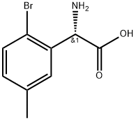 (2S)-2-amino-2-(2-bromo-5-methylphenyl)acetic acid Structure