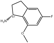 (S)-5-fluoro-7-methoxy-2,3-dihydro-1H-inden-1-amine Structure